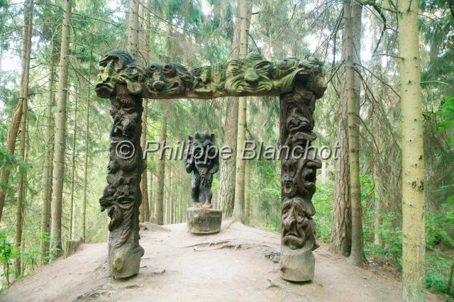 lituanie neringa 4.JPG - Sculpture en bois, colline des sorciËresNeringa, Lituanie